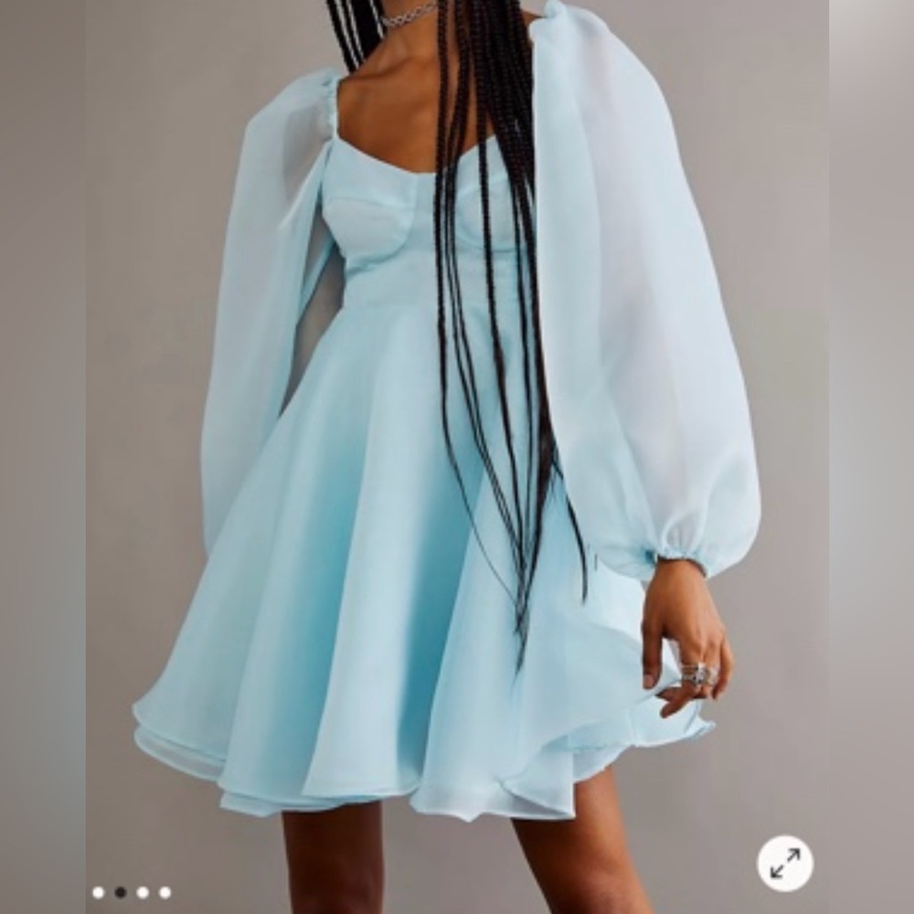 Blue Selki puff dress